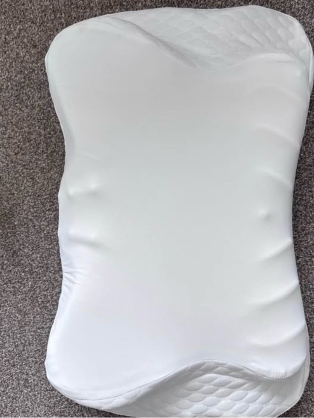 White Contour Memory Foam Pillow - Brand Unspecified